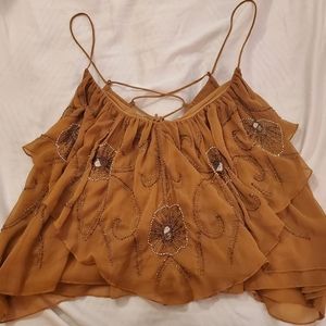 FREE PEOPLE BEADED CAMI SIZE XL